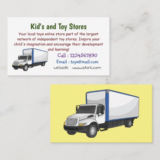 ボックストラック漫画イラストレーション 名刺 (正面/裏面)