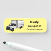 ボックストラック漫画イラストレーション 名札 (インサイチュ)