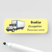 ボックストラック漫画イラストレーション 名札 (インサイチュ)