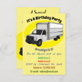 ボックストラック漫画イラストレーション 招待状 (正面/裏面)