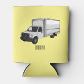 ボックストラック漫画イラストレーション 缶クーラー (正面)