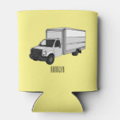 ボックストラック漫画イラストレーション 缶クーラー (裏面)