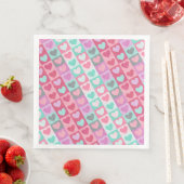 ボックスハートパターンアクア/ピンクID629 (インサイチュ)