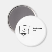 ボックスヘッド型のガイ磁石 マグネット (正面/裏面)