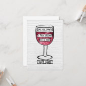 ボックスワイングラスグリーティングカード – ワおもしろいイン カード (正面/裏面インサイチュ)