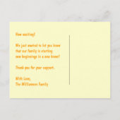 ボックス付き猫 – ポストカードを移動する 案内ポストカード (裏面)