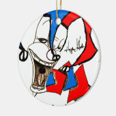 ボックス内のジャック(ピエロスケッチ) セラミックオーナメント (左)