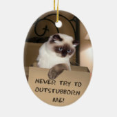 ボックス内のネコ セラミックオーナメント (裏面)