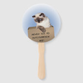 ボックス内のネコ ハンドファン (裏面)