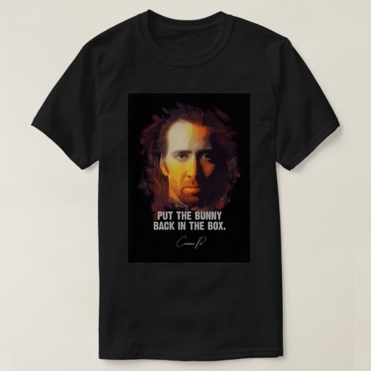 ボックス内のバニー – Cameron Poe [CON AIR] Tシャツ (デザイン正面)
