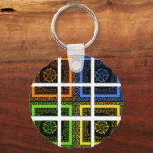 ボックス内の四角形 キーホルダー (正面)