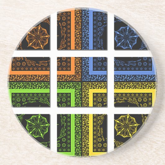 ボックス内の四角形 コースター (正面)