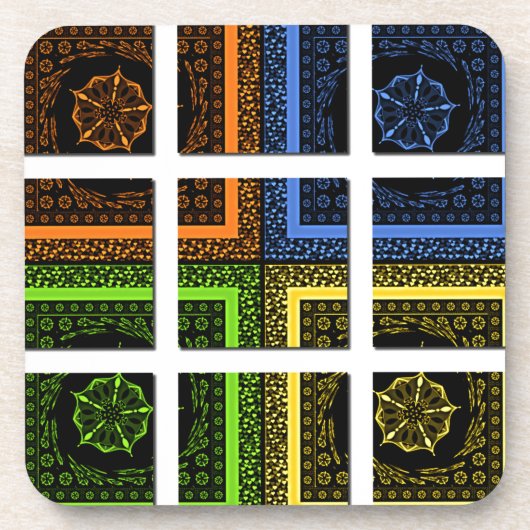 ボックス内の四角形 コースター (正面)