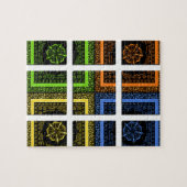 ボックス内の四角形 ジグソーパズル (横)