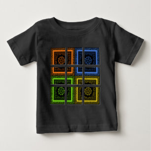 ボックス内の四角形 ベビーTシャツ