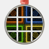 ボックス内の四角形 メタルオーナメント (正面)