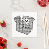ボックス内の子猫Thunder_Cove スタンダードカクテルナプキン (インサイチュ)