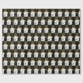 ボックス内の100誕生日バルーン ラッピングペーパー (フラット)