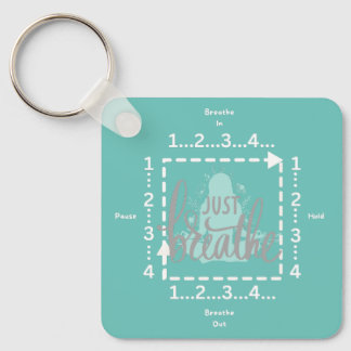 ボックス呼吸リマインダーキーチェーン キーホルダー