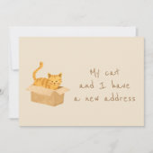 ボックス型および境界型の猫の移動 案内状 (正面)