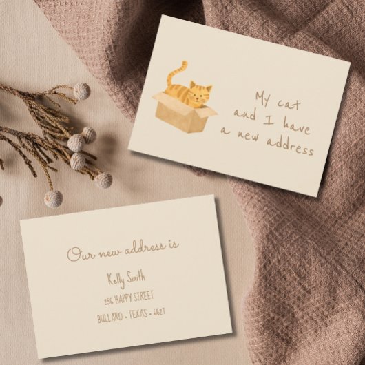 ボックス型および境界型の猫の移動 案内状