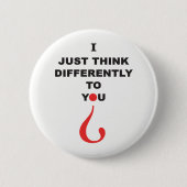 ボックス外のアスペルガー症候群認識度バッジ 缶バッジ (正面)