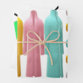 ボックス淡い色ののファッションの色をコートデザイン ラッピングペーパーシート (インサイチュ)