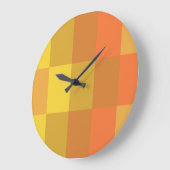 ボックス版オレンジ色 ラージ壁時計 (傾斜)