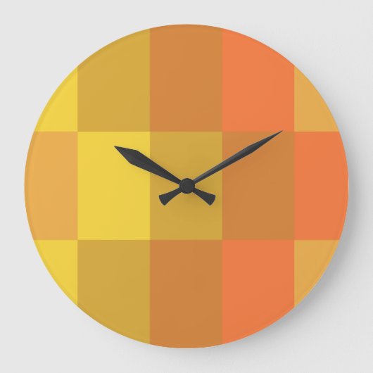 ボックス版オレンジ色 ラージ壁時計 (正面)