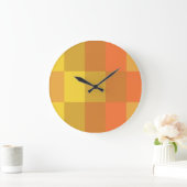 ボックス版オレンジ色 ラージ壁時計 (ホーム)