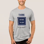 ボックス考えの外部にキャプションを追加 トライブレンドＴシャツ (正面)