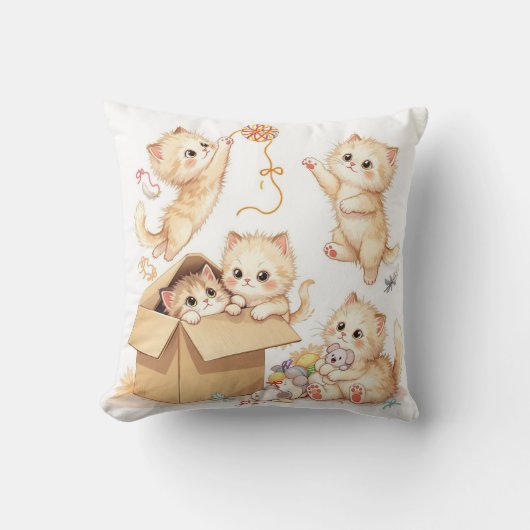 ボックス遊装飾用クッションの子猫 クッション (正面)