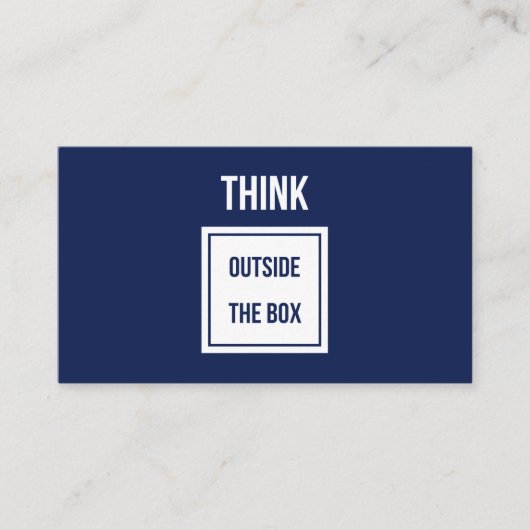 ボックス·コンサルタント海軍の外で 名刺 (正面)