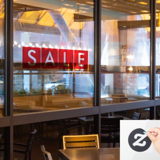 ボックス セールス レッド ウィンドウサイン (レストラン窓)