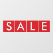 ボックス セールス レッド ウィンドウサイン (シート)