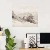 ボックヒルヴィンテージの水色 ポスター (ホームオフィス)