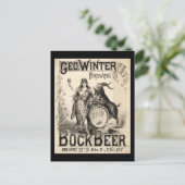 ボックビールブルーイング株式会社ヴィンテージレトロ クール ポストカード (スタンド正面)