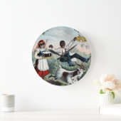 ボックビール、標準的なビール広告ポスター1889年 ラージ壁時計 (ホーム)