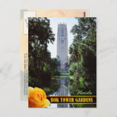 ボック・タワー・ガーデンズとシンギング・タワー、フロリダ ポストカード (正面/裏面)