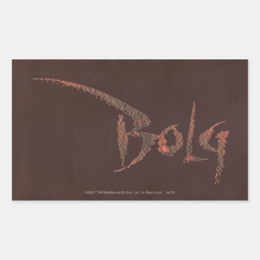 ボッグ名 長方形シール (正面)