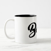 ボッシおもしろいーを定義! ツートーンマグカップ (左)