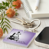 ボッシアガールヘアアップキーリング キーホルダー (正面右)