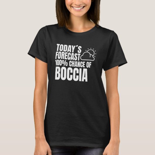 ボッシアプレーヤーボッチャことわざ Tシャツ (正面)