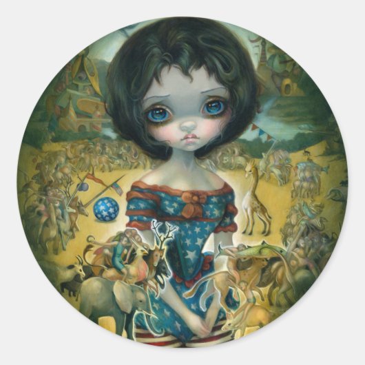 「ボッシュサーカス」ステッカー ラウンドシール (正面)