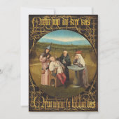 ボッシュ・ヒエロニムス – マドネスの石を抽出 サンキューカード (正面)