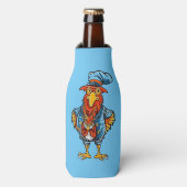 ボッシーおもしろいな漫画の雄鶏 ボトルクーラー (ボトル正面)