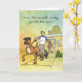 ボッシーおもしろいボクサー カード (黄色い花)