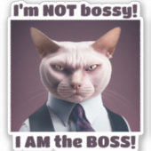 ボッシーじゃないボスおもしろいボス シール (正面)