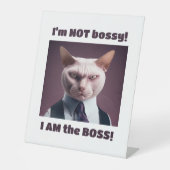 ボッシーじゃないボスおもしろいボス 台座サイン (正面)