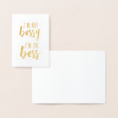 ボッシーじゃないボスだ | ゴールド 箔カード (ディスプレー)